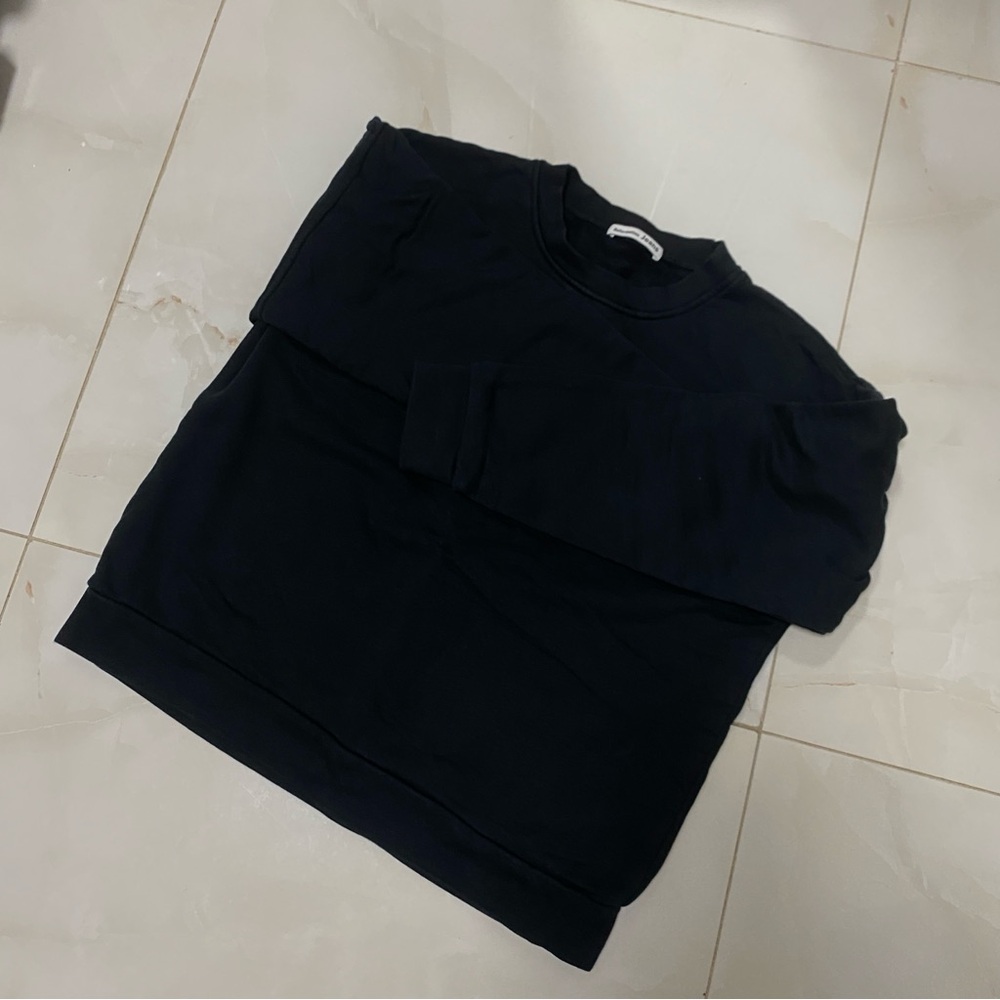 2 Reformation Black Crewneck Sweatshirt